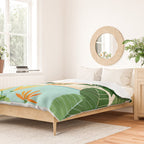 Shangri La Sunrise Tropical Poolside Scene Duvet Cover Gallery Image 2