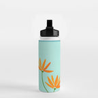 Shangri La Sunrise Tropical Poolside Scene Water Bottle Gallery Image 2