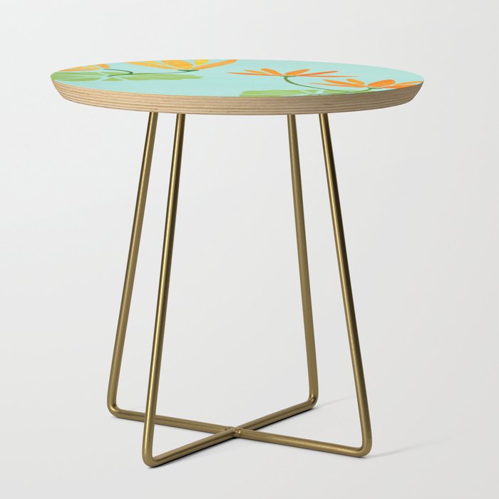 Shangri La Sunrise Tropical Poolside Scene Side Table Gallery Image 1