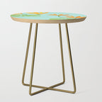 Shangri La Sunrise Tropical Poolside Scene Side Table Gallery Image 1