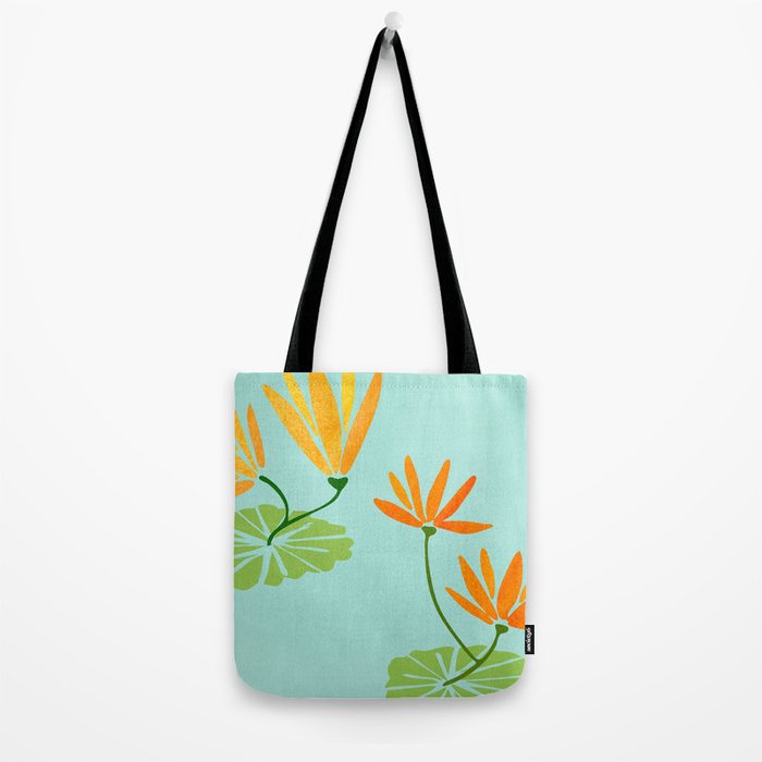 Shangri La Sunrise Tropical Poolside Scene Tote Bag Gallery Image 2