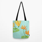 Shangri La Sunrise Tropical Poolside Scene Tote Bag Gallery Image 2
