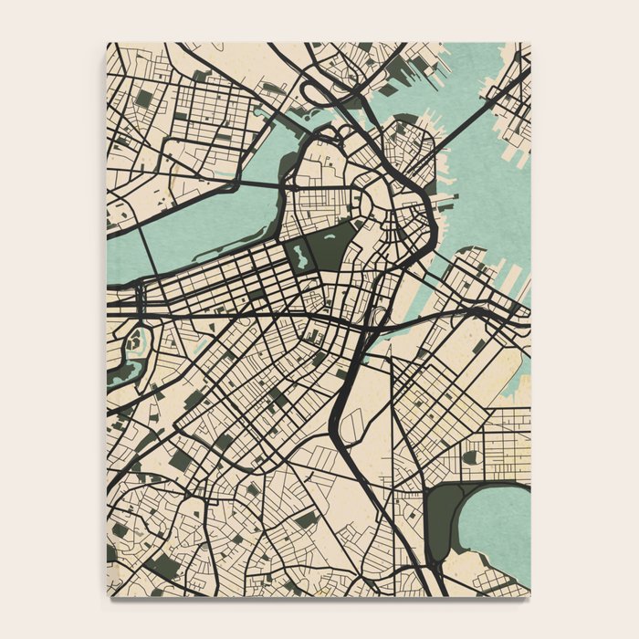 Boston City Map of the United States - Vintage Notebook Gallery Image 4
