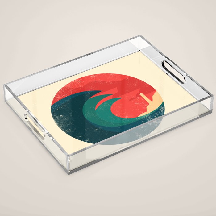 The wild ocean Acrylic Tray Gallery Image 1