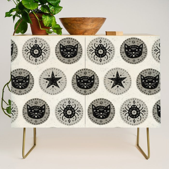 Star Cat | Halloween Neutral Credenza Gallery Image 1