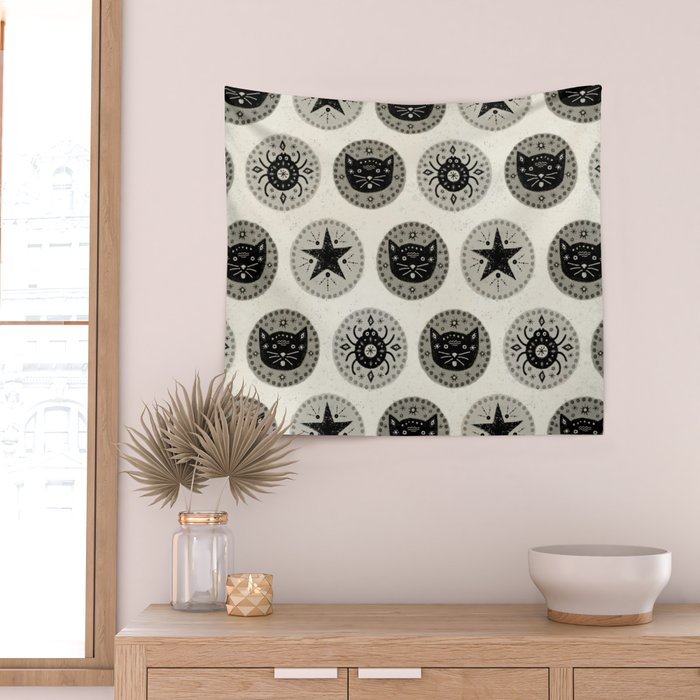 Star Cat | Halloween Neutral Wall Tapestry Gallery Image 2