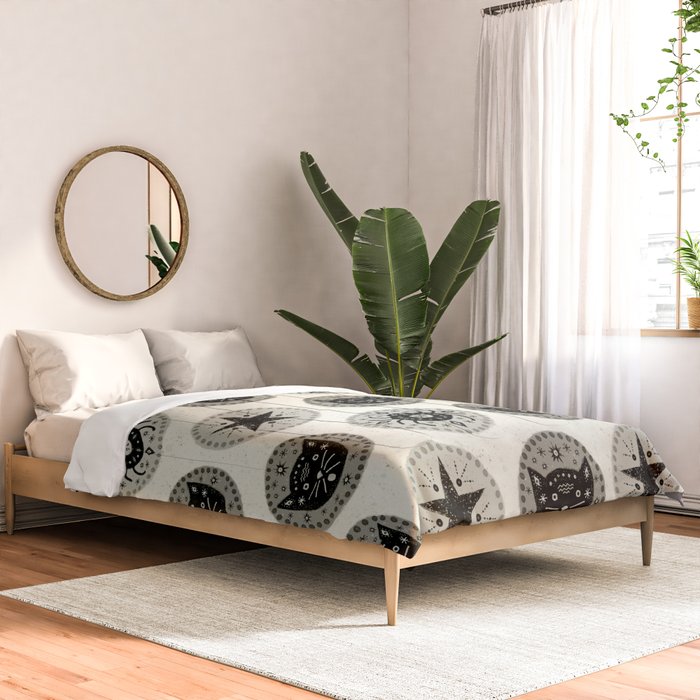 Star Cat | Halloween Neutral Comforter Gallery Image 2