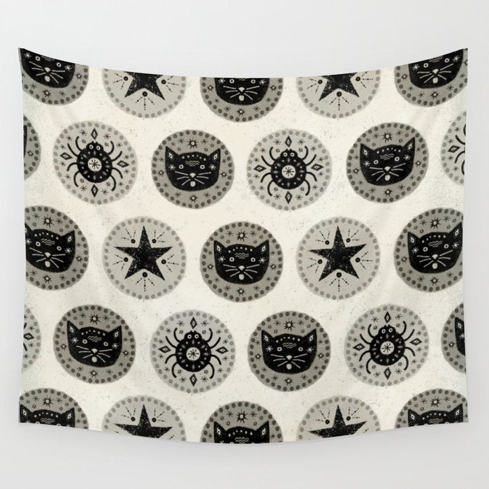 Star Cat | Halloween Neutral Wall Tapestry Gallery Image 4