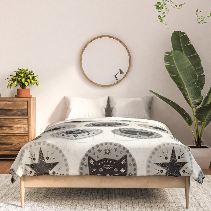 Star Cat | Halloween Neutral Comforter Gallery Image 3