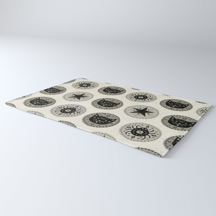 Star Cat | Halloween Neutral Rug Gallery Image 3