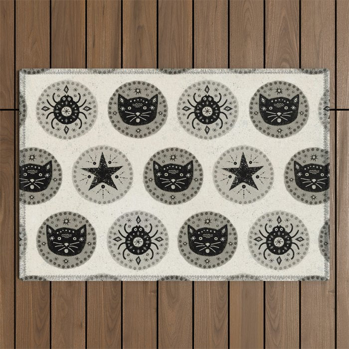 Star Cat | Halloween Neutral Outdoor Rug Gallery Image 1