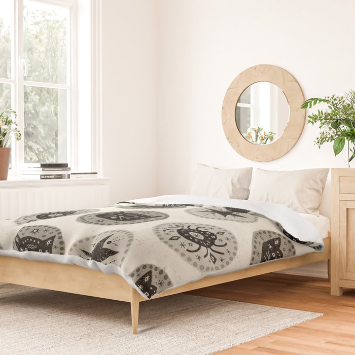 Star Cat | Halloween Neutral Duvet Cover Gallery Image 2