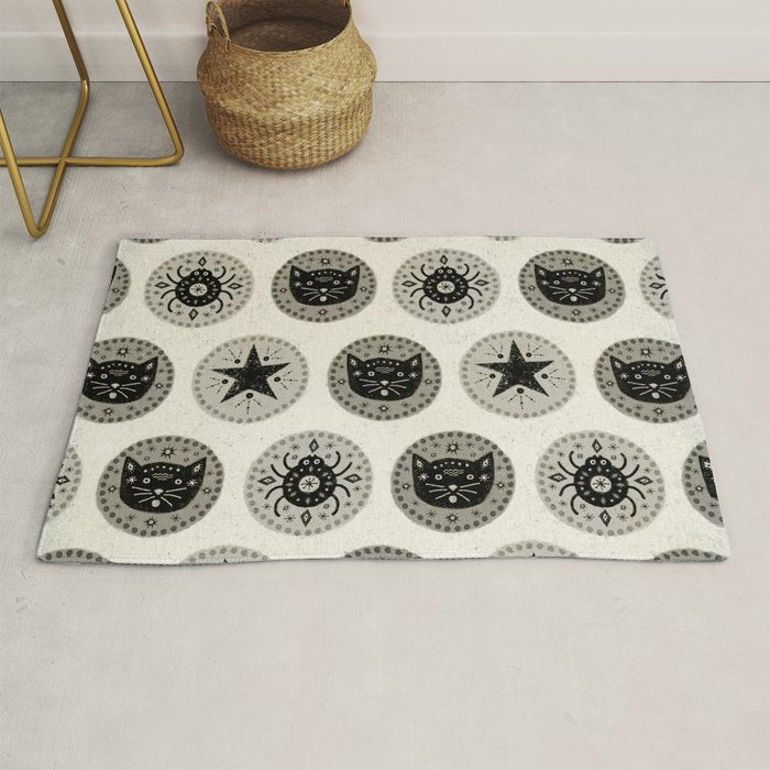 Star Cat | Halloween Neutral Rug Gallery Image 1