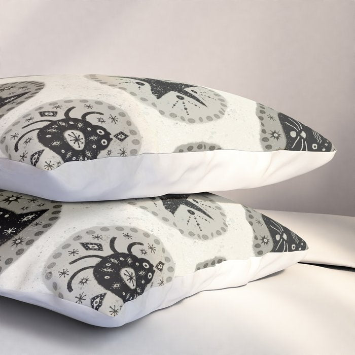 Star Cat | Halloween Neutral Pillow Sham Gallery Image 3