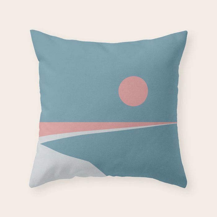 Sunset at Newton Throw Pillow Gallery Image 6