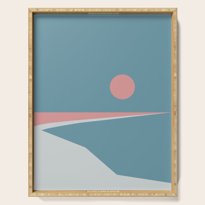 Sunset at Newton Serving Tray Gallery Image 1