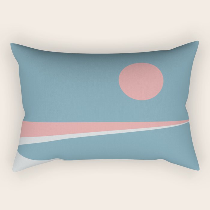 Sunset at Newton Rectangular Pillow Gallery Image 1