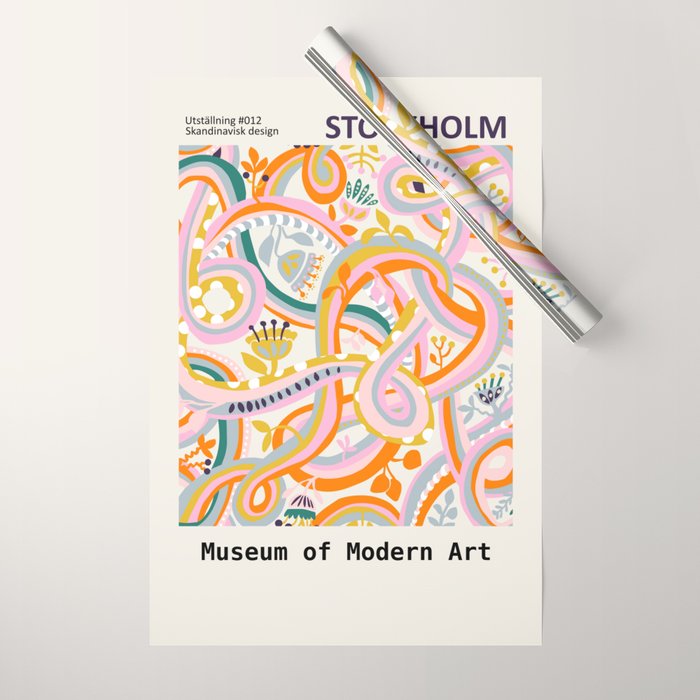 Botanical dopamine Exhibition Stockholm Wrapping Paper Gallery Image 1