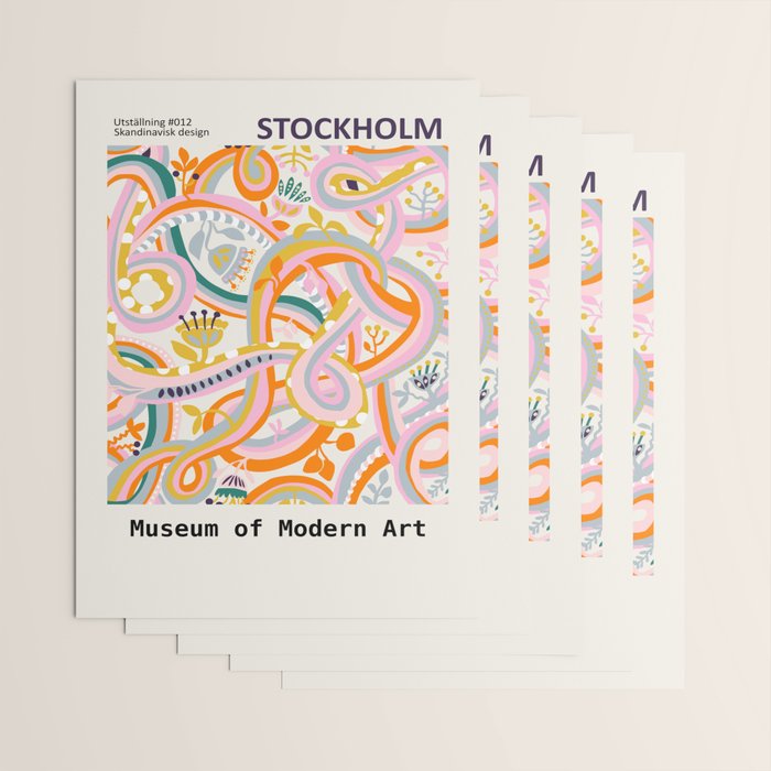 Botanical dopamine Exhibition Stockholm Wrapping Paper Gallery Image 3