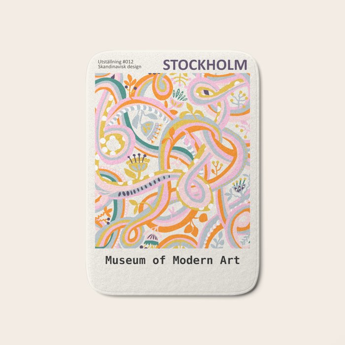 Botanical dopamine Exhibition Stockholm Bath Mat Gallery Image 1