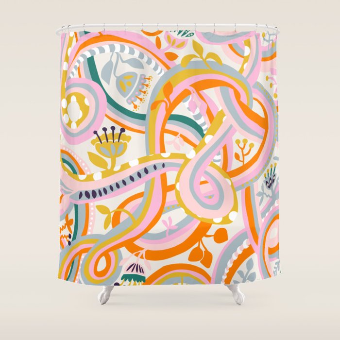 Botanical dopamine Exhibition Stockholm Shower Curtain Gallery Image 1