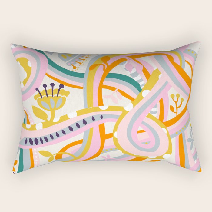 Botanical dopamine Exhibition Stockholm Rectangular Pillow Gallery Image 2
