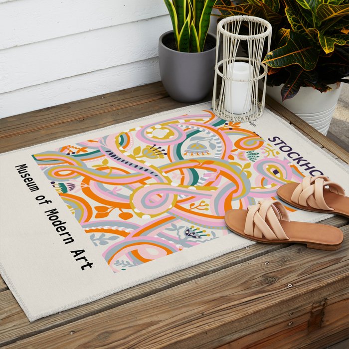 Botanical dopamine Exhibition Stockholm Outdoor Rug Gallery Image 2