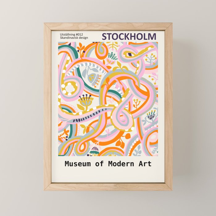 Botanical dopamine Exhibition Stockholm Mini Art Print Gallery Image 1