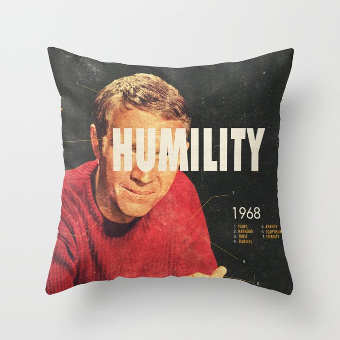 Humility 1968 Throw Pillow Gallery Image 6
