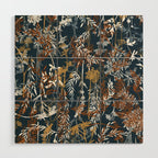Abstract Forest Night A Wood Wall Art Gallery Image 1