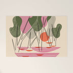 Abstract Forest Welcome Mat Gallery Image 1