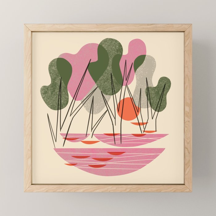 Abstract Forest Mini Art Print Gallery Image 1