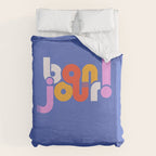 bonjour! french design Duvet Cover Gallery Image 6