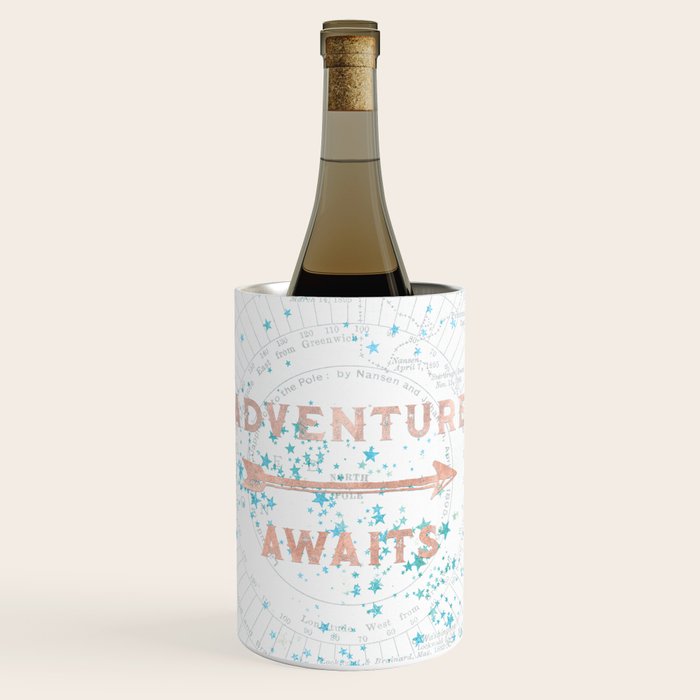 Adventure Awaits Rose Gold Wine Chiller Gallery Image 1