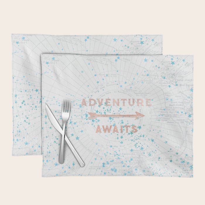 Adventure Awaits Rose Gold Placemat Gallery Image 1