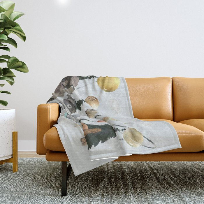 the solar parade Throw Blanket Gallery Image 1