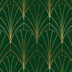 Art Deco Waterfalls // Emerald Green Coffee Mug Gallery Image 2