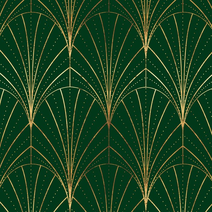 Art Deco Waterfalls // Emerald Green Coffee Mug Gallery Image 2