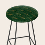 Art Deco Waterfalls // Emerald Green Stool Gallery Image 2