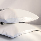 This Must Be The Place - Black & Beige Pillow Sham Gallery Image 3