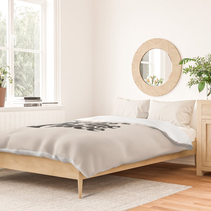 This Must Be The Place - Black & Beige Duvet Cover Gallery Image 2