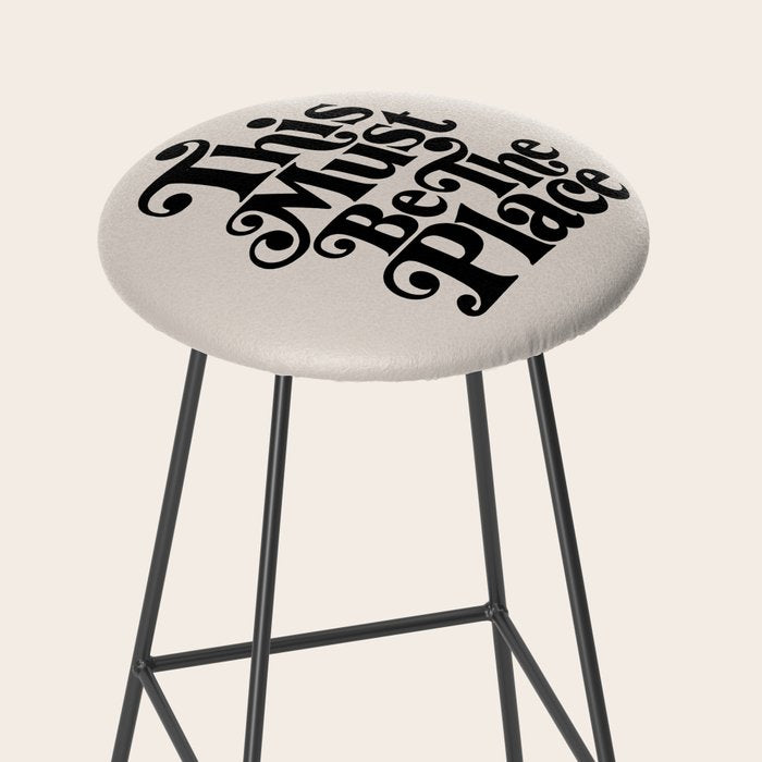 This Must Be The Place - Black & Beige Stool Gallery Image 2