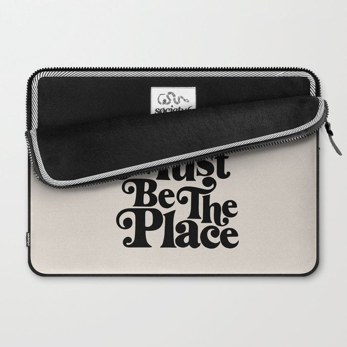 This Must Be The Place - Black & Beige Laptop Sleeve Gallery Image 2