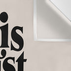 This Must Be The Place - Black & Beige Wall Tapestry Gallery Image 3