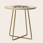 This Must Be The Place - Black & Beige Side Table Gallery Image 1
