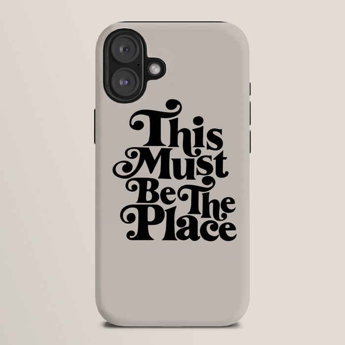 This Must Be The Place - Black & Beige iPhone Case Gallery Image 10