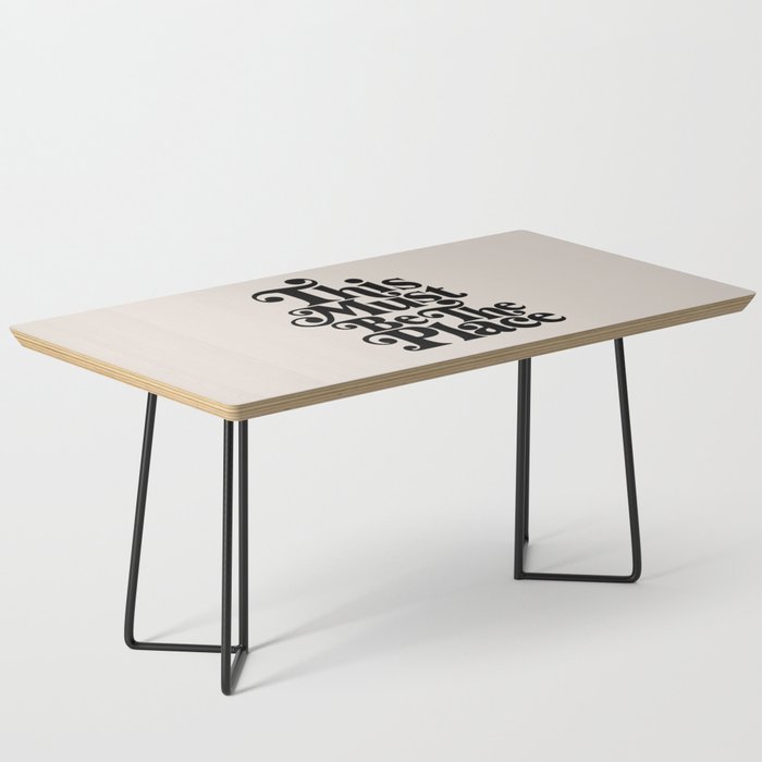 This Must Be The Place - Black & Beige Coffee Table Gallery Image 1