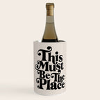 This Must Be The Place - Black & Beige Wine Chiller Gallery Image 1