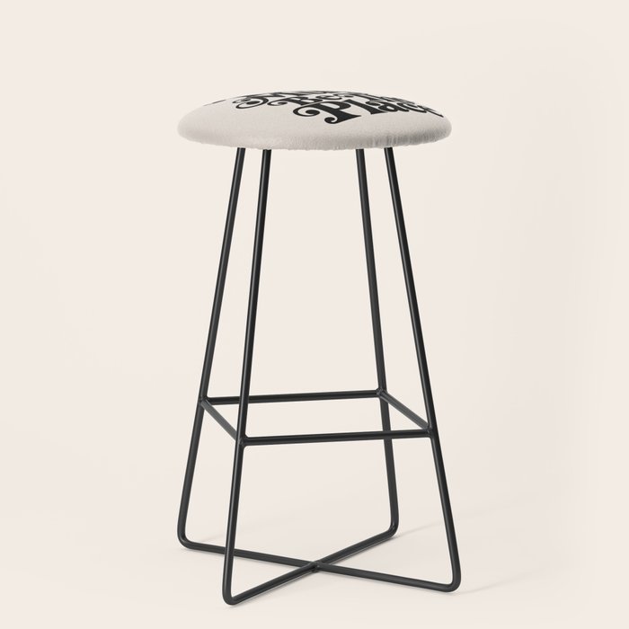 This Must Be The Place - Black & Beige Stool Gallery Image 1