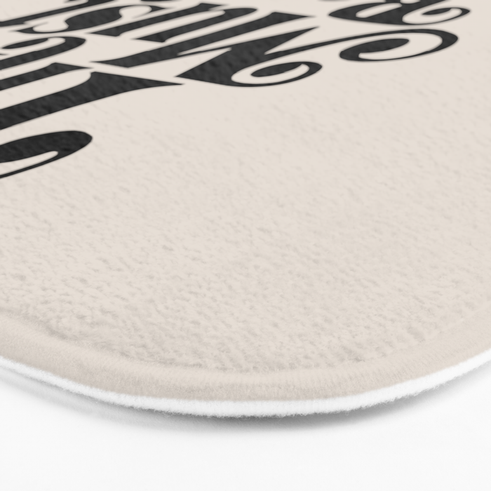 This Must Be The Place - Black & Beige Bath Mat Gallery Image 3